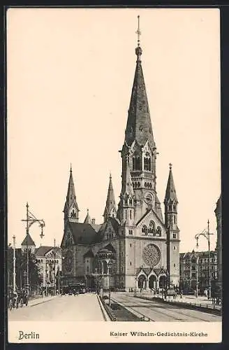 AK Berlin-Charlottenburg, Kaiser Wilhelm-Gedächtnis-Kirche