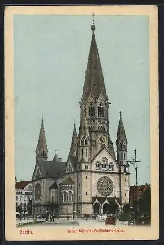 AK Berlin-Charlottenburg, Kaiser Wilhelm-Gedächtnis-Kirche