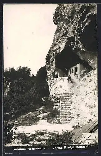 AK Varna, Blick auf das Kloster Aladja, Aladja Manassther