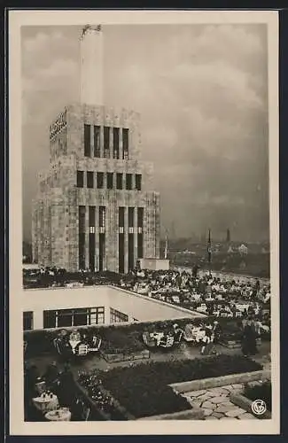 AK Berlin-Neukölln, Dachterrasse der Rudolph Karstadt A.G. am Hermannplatz