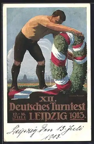 AK Leipzig, XII. Deutsches Turnfest 1913, Der Festkranz