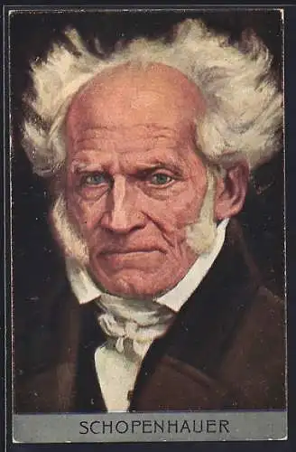 AK Portrait des Arthur Schopenhauer