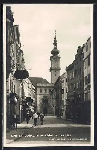 AK Linz a. d. Donau, Altstadt mit Landhaus