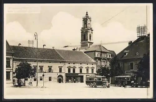 AK Herzogenburg, Rathausplatz, Teilansicht