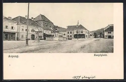 AK Aspang, Josef Hauers Gasthaus am Hauptplatz