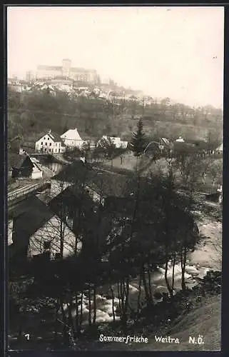 AK Weitra, Teilansicht aus der Vogelschau