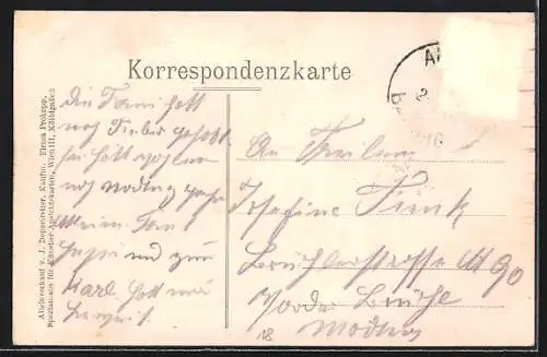 AK Absdorf, Ortsansicht aus der Vogelschau