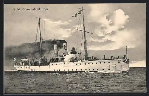 AK S.M. Kanonenboot Eber, Kriegsschiff