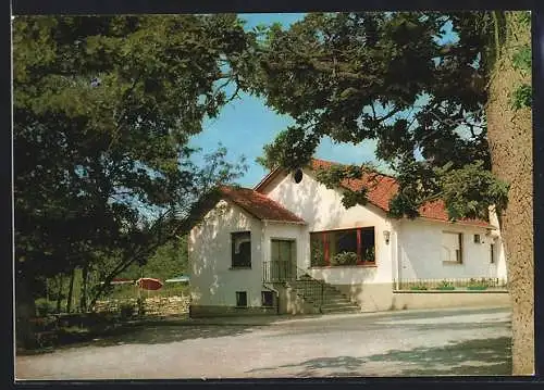AK Waldfriede /Soonwald, Restaurant-Café Trifthütte, Ansicht von der Strasse aus
