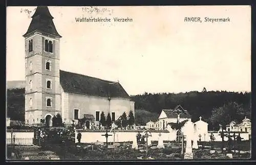 AK Anger, Wallfahrtskirche Vierzehn