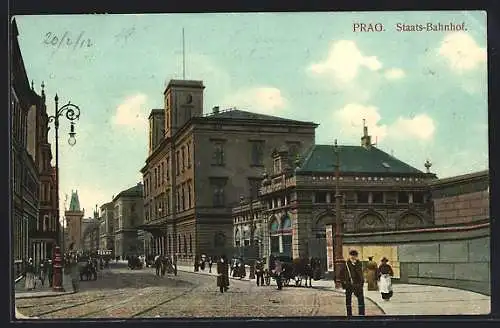 AK Prag, Staats-Bahnhof