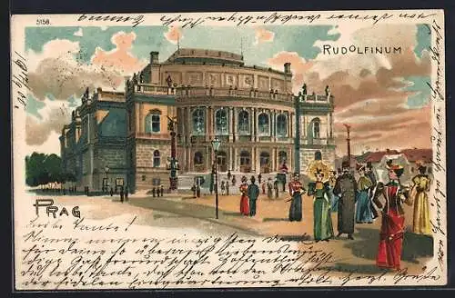 Lithographie Prag / Praha, Rudolfinum