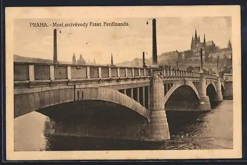 AK Prag / Praha, Erzherzog Franz Ferdinand-Brücke