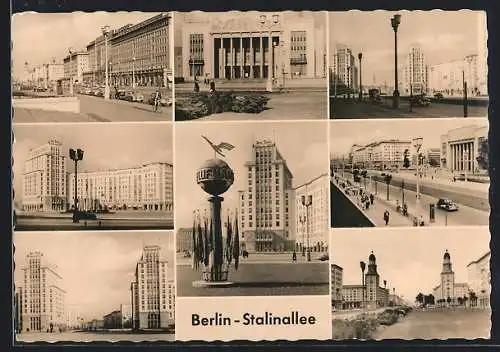 AK Berlin, Partie an der Stalinallee