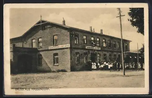 AK Hassendorf / Ostholstein, Gasthof zur Linde von Wilh. Wendt