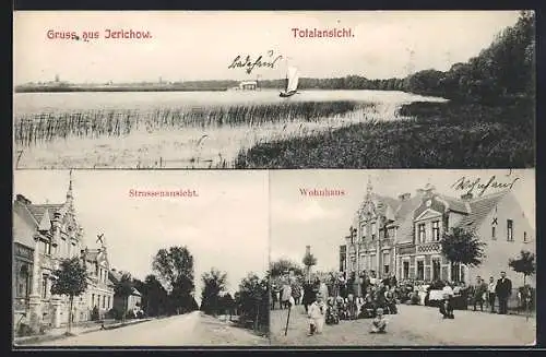 AK Jerichow, Strassenansicht, Wohnhaus, Totalansicht