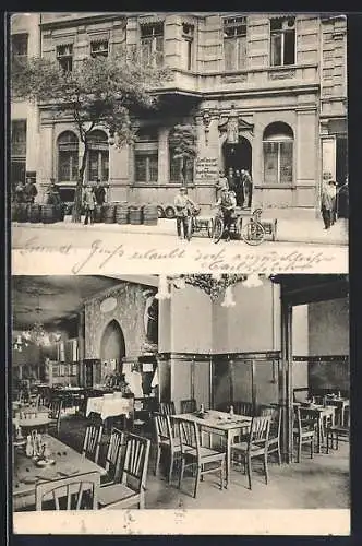 AK Berlin, Restaurant Zum Klaussner, Krausenstrasse 64