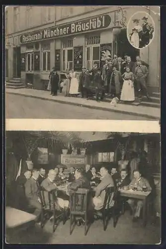 AK Hamburg, Hotel-Restaurant Münch`ner Bräustüb`l, Kleine Theaterstrasse 3-4