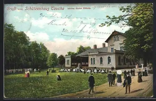 AK Taucha, Gasthaus Schützenhaus Gustav Köthing