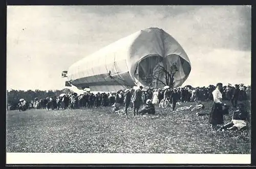 AK Jebenhausen-Göppingen, Zeppelin-Luftschiff No. 2, Pfingstmonta 31. Mai 1909