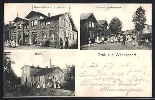 AK Wankendorf, Geschäftshaus D. Schlüter, Meierei