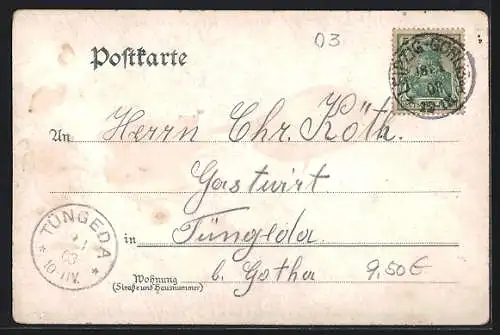Lithographie Bienitz, Militair-Schiessplatz, Cantine 107 W. Creutzmann