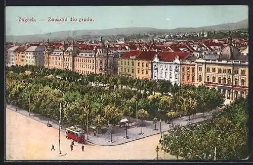 AK Zagreb, Zapadni dio grada, Strassenbahn