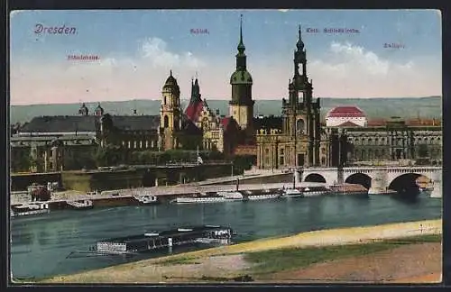 AK Dresden, Ständehaus, Schloss und Zwinger