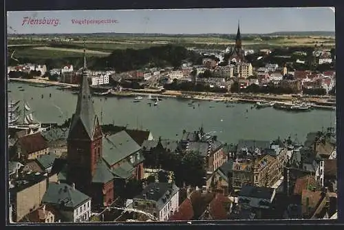 AK Flensburg, Vogelperspektive der gesamten Stadt