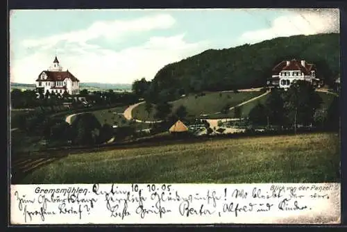 AK Gremsmühlen, Blick von der Panzel