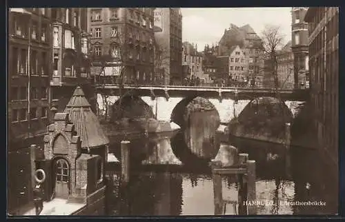 AK Hamburg, Blick auf die Ellernthorsbrücke