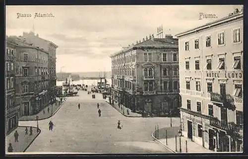 AK Fiume, Piazza Adamieh, Hotel Lloyd