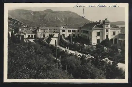 AK Dubrovnik, Teilansicht mit Bergen