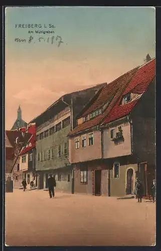 AK Freiberg i. Sa., Partie am Mühlgraben