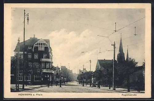 AK Homberg a. Rhein, Restaurant von A. Groterhoff in der Augustastrasse
