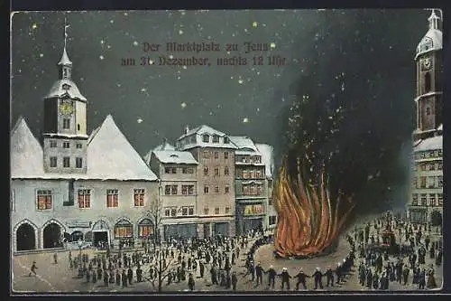 AK Jena, Der Marktplatz am 31. Dezember