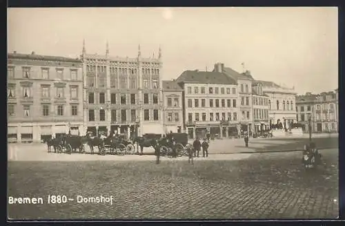 AK Bremen, Der Domshof in 1880