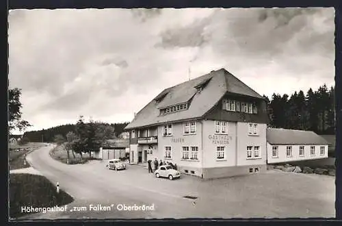 AK Oberbränd, Höhengasthof zum Falken, Inh. Heinrich Schwär