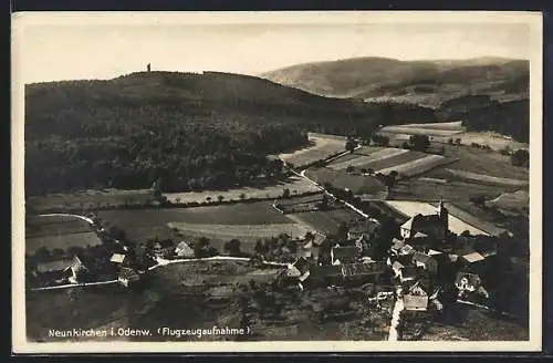 AK Neunkirchen i. Odw., Gesamtansicht, Fliegeraufnahme