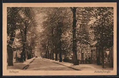 AK Sulingen, Sicht in die Bahnhofstrasse