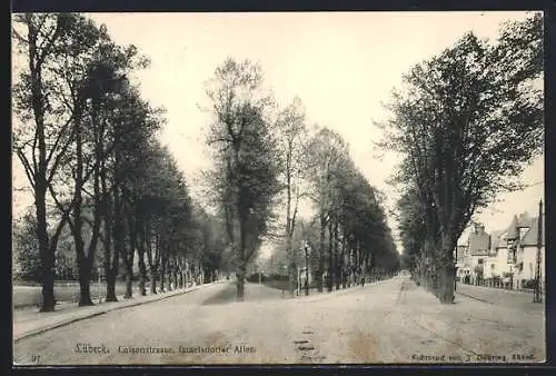 AK Lübeck, Luisenstrasse Ecke Israelsdorfer Allee