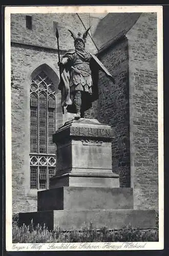 AK Enger, Standbild des Sachsen-Herzogs Wittekind