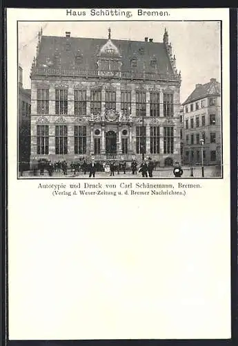 AK Bremen, Haus Schütting, mit Versammlung