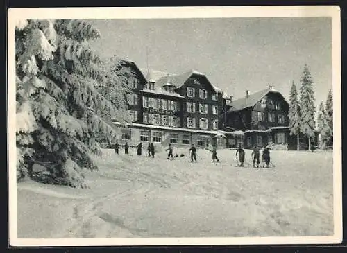 AK Bühl / Baden, Kurhaus Sand im Schnee