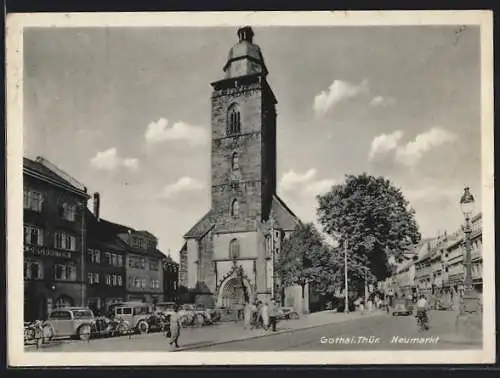 AK Gotha i. Thür., Neumarkt, Strassenpartie