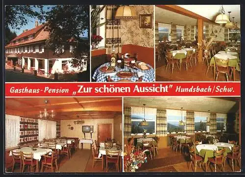 AK Forbach-Hundsbach, Gasthaus und Pension Zur schönen Aussicht