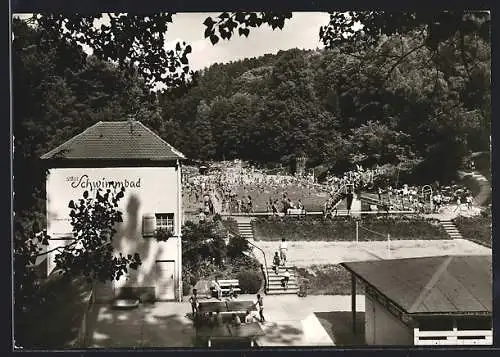 AK Gernsbach /Schwarzwald, Städt. Schwimmbad