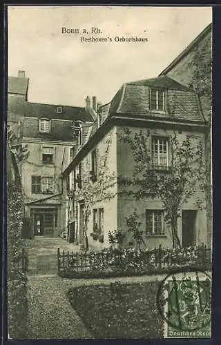 AK Bonn a. Rh., Beethovens Geburtshaus