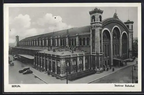 AK Berlin, Invalidenstr., Stettiner Bahnhof