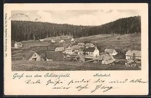 AK Bubenbach, Teilansicht vom Hügel aus